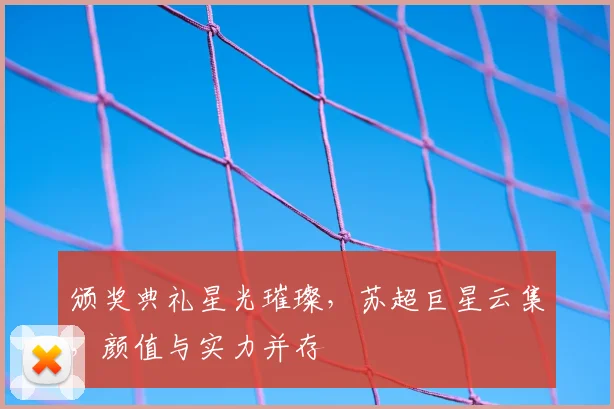颁奖典礼星光璀璨，苏超巨星云集，颜值与实力并存